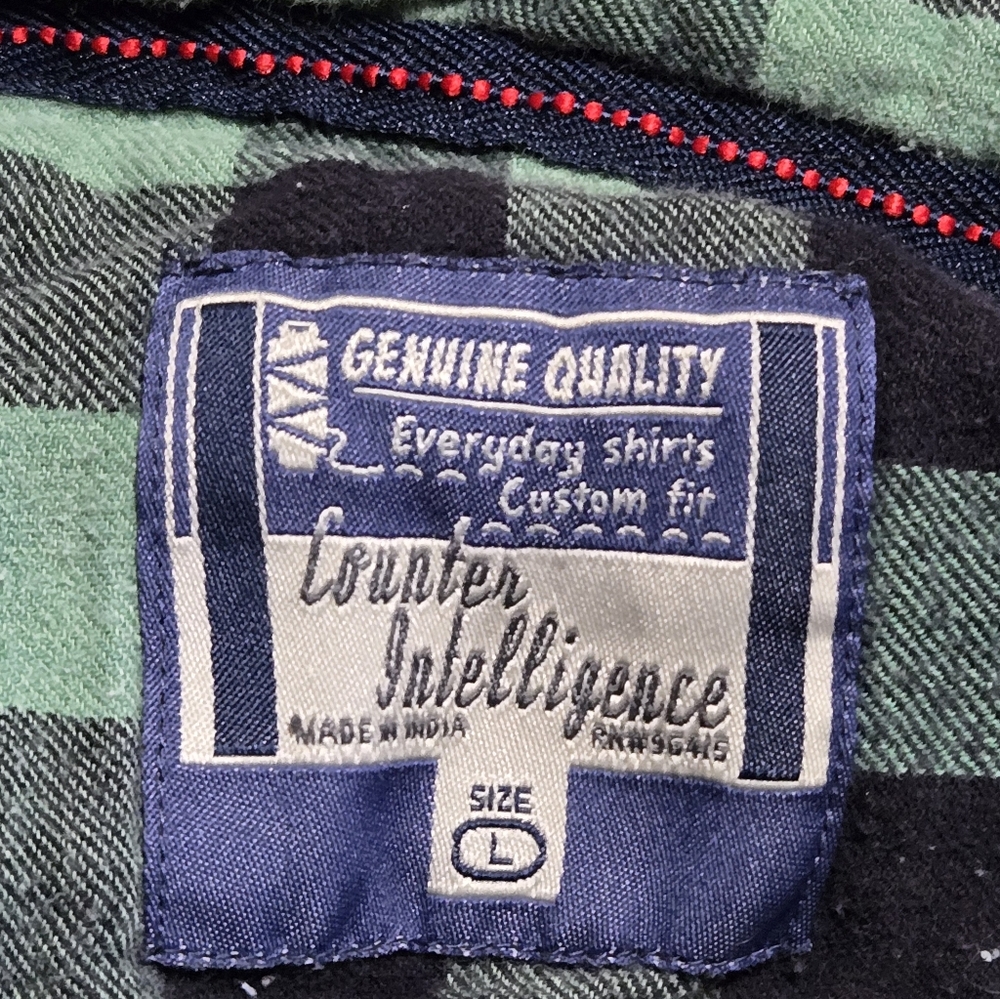 Men's Counter Intelligence Flannel Size Large View 3